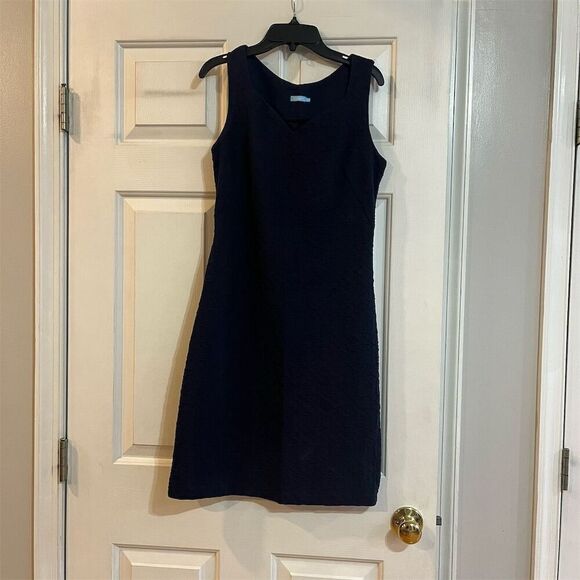 J. McLaughlin Dresses & Skirts - J. McLaughlin Women's XS Navy Blue Sleeveless Knee Length Dress